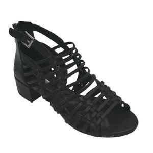 BCBGeneration Black Ralston Caged Sandals Size 8.5